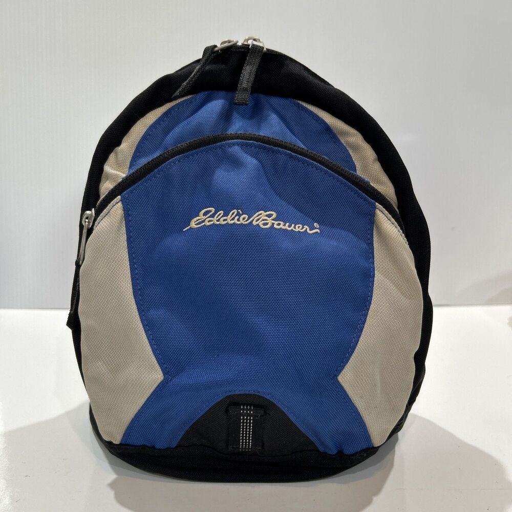 Vintage Eddie Bauer Mini Nylon Small Backpack Rucksack Hiking Bag